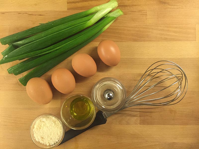 Frittata con gambi di cipollotti: ingredienti - Riciblog