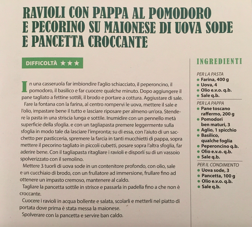 Ricetta dei ravioli con pappa al pomodoro - Riciblog