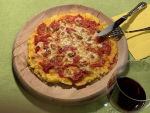 pizza di polenta - ingredienti e preparazione