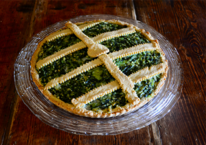 crostata salata di grano saraceno e verdure