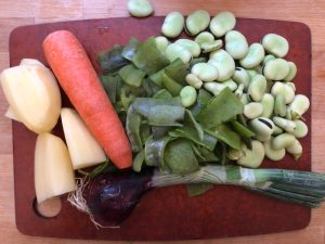 vellutata di fave fresche con le sue bucce - Riciblog