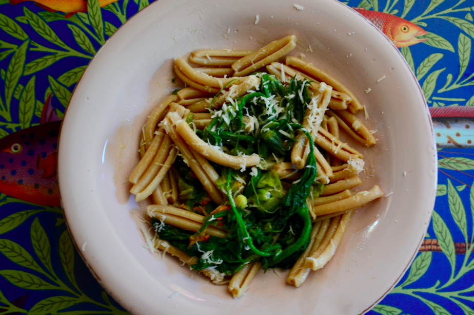 Pasta con le cime di zucca - Riciblog