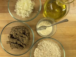 Ingredienti del risotto per riciclare le lenticchie – Riciblog