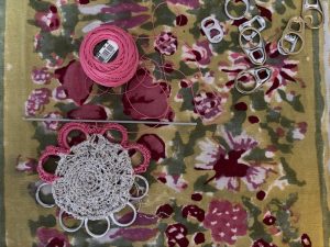 Fiore con linguette di lattine - Riciblog