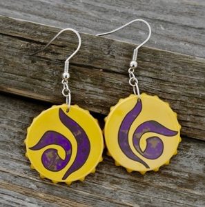 Orecchini con tappi di birra - Riciblog