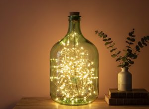 Punto luce in damigiane di vetro - Riciblog