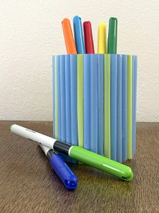 Portapenne o portaoggetti con cannucce - Riciblog