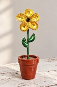  Fiori decorativi con capsule del caffè - Riciblog